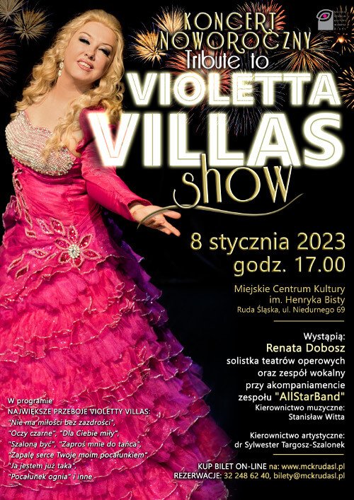 Koncert noworoczny „Violetta Villas Show” w Rudzie Śląskiej